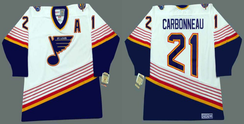 2019 Men St.Louis Blues #21 Carbonneau white CCM NHL jerseys->st.louis blues->NHL Jersey